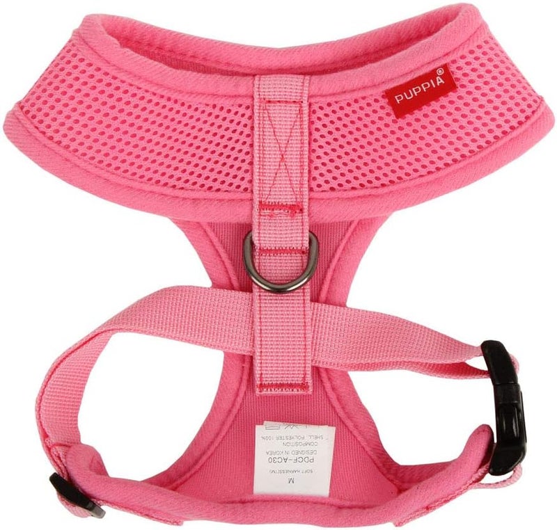 Puppia Soft Dog Harness, Pink, Medium - Image 2