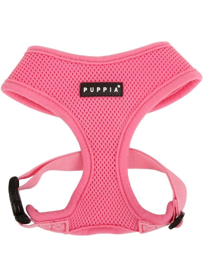 Puppia Soft Dog Harness, Pink, Medium - Image 1