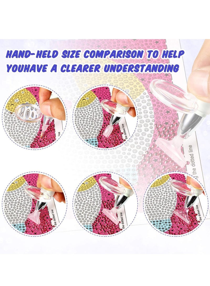 AROAQ LED Diamond Painting Pen, USB Rechargeable Painting Tool, Anti Slip Painting Drill Pen With 2 Light Modes, Compact And Portable Light Point Drill Pen For DIY Painting Craft Nail Art, (Purple) - Image 3