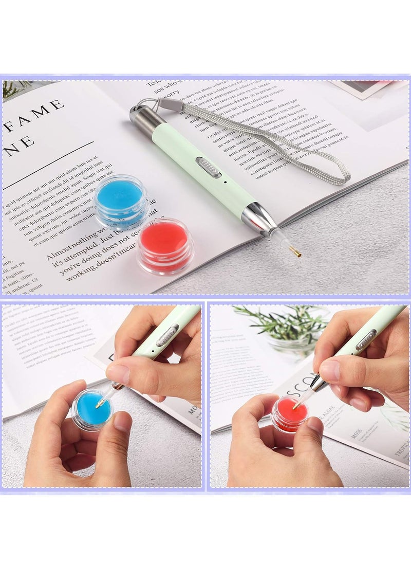 AROAQ LED Diamond Painting Pen, USB Rechargeable Painting Tool, Anti Slip Painting Drill Pen With 2 Light Modes, Compact And Portable Light Point Drill Pen For DIY Painting Craft Nail Art, (Purple) - Image 4