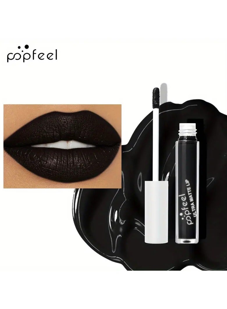 popfeel Non-stick Cup Matte Lip Gloss, Misty Lip Glaze, Non-fading Liquid Lipstick 8 Colors To Choose From Long Lasting High Pigmented Halloween Stage Makeup Valentine's Day Gifts #P301-6 - Image 1