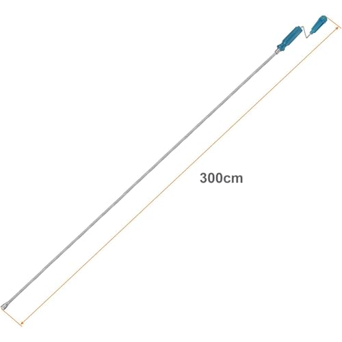 Fapiwen Drain Augers, 9.8ft Stainless Steel Flexible Plumbing Drain Auger, Manual Hair Drain Cleaner Tool, Clog Remover Tool for Kitchen Bathroom Toilet Bathtub Sewer Sink - Image 2