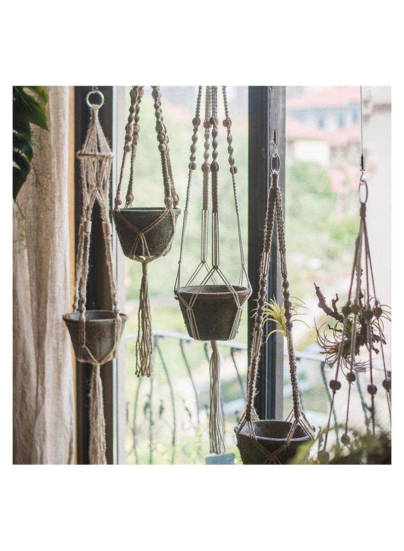 Excefore 4 Pcs Adjustable Picture Hanging Wire with Loop and Hook, 3.28ft (1Meters) Heavy Duty Picture Hanging Wire Kit, Stainless Steel Hanging Wire Rope for Mirror, Picture, Light/Lamp Holder - Up to 20KG - Image 5