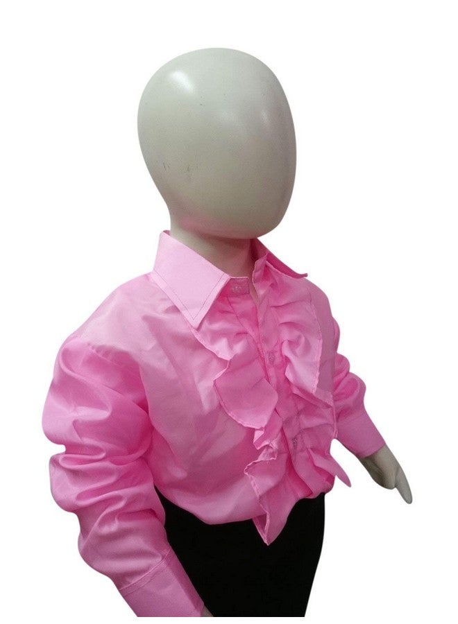 BookMyCostume BookMyCostume Pink Frills Shirt Kids Fancy Dress Costume 3-4 years  - Image 2