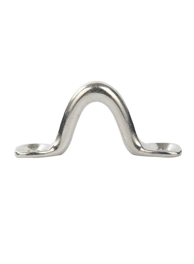 Amarine Made Pack of 8 Stainless Steel Bimini Boat Top PAD Eye, Eye Straps, Tie Down, Kayak Deck Loops, Tie Down Anchor Point, footman's Loop for Kayak Canoe Rigging - Image 3