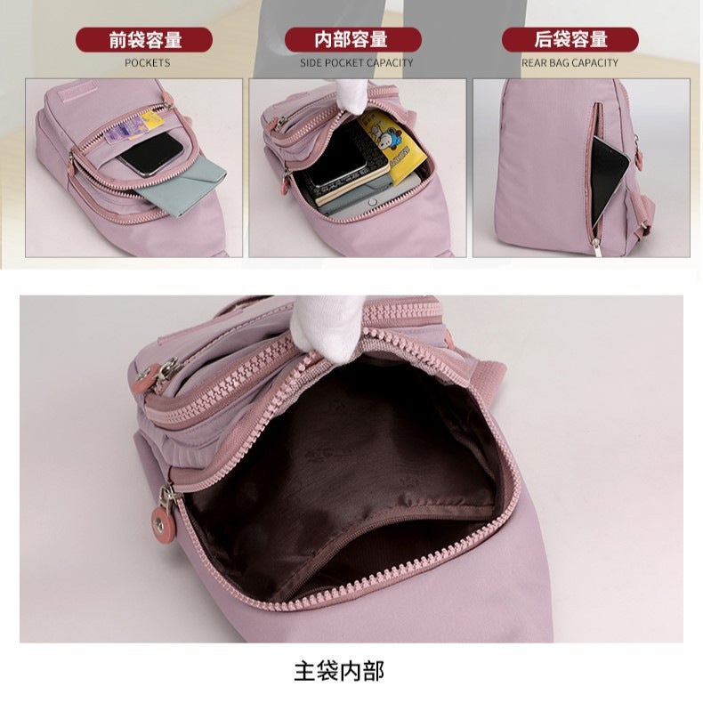 Women's Fashion Multi-layer Printed Crossbody Bag - Image 3