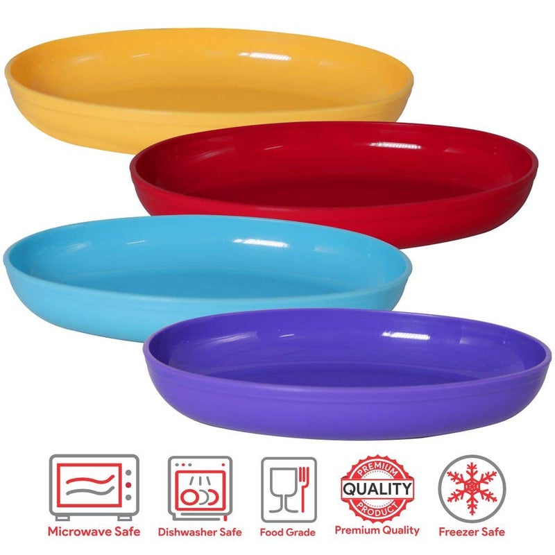 Wonder Homeware Sigma Snacker Microwave Safe Bowl Set, 4 pc 500 ml, Pink Color (Red Cyan Yellow Violet) - Image 4