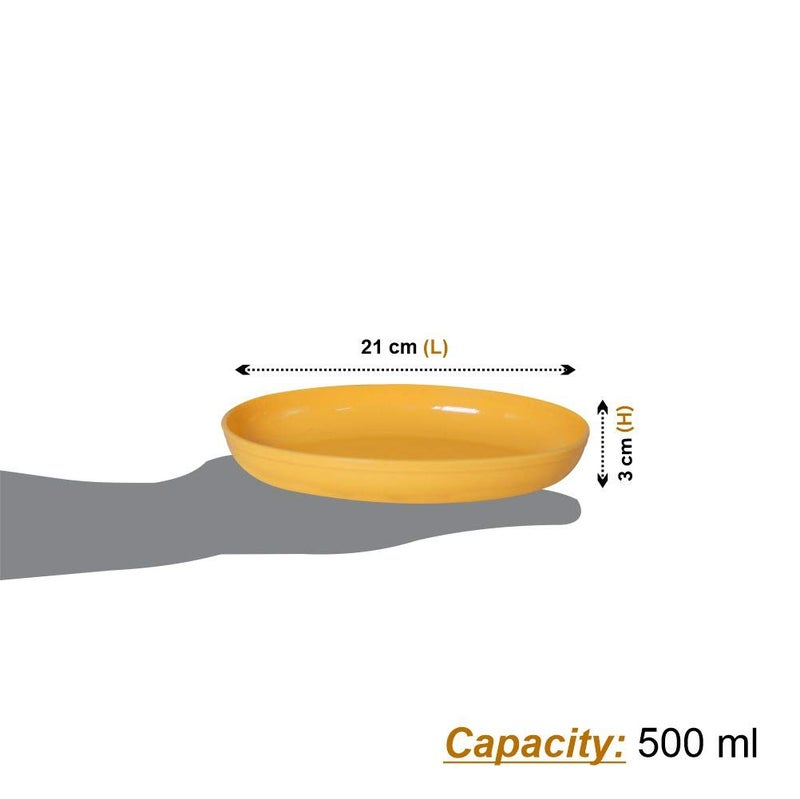 Wonder Homeware Sigma Snacker Microwave Safe Bowl Set, 4 pc 500 ml, Pink Color (Red Cyan Yellow Violet) - Image 2
