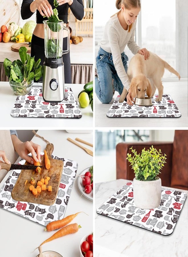 Cutting EDGE Microfiber Dish Drying Mat - Water Absorbent & Reversible for Kitchen Utensils, Counter Top, Sink (Pack of 1, 50CM X 38CM - White) - Image 2