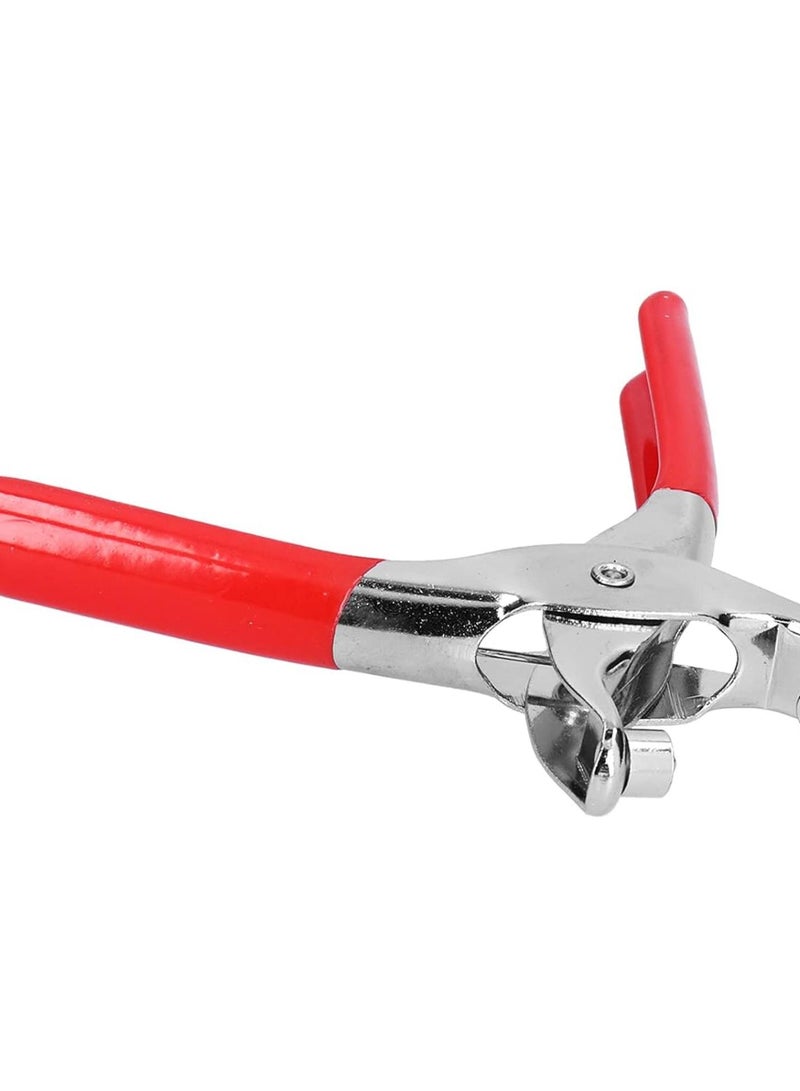 GGOOT Pliers Setter with Plated H & Red Plastic Dip Handle, 6in Tool for Installation - Includes 00 Pcs Rivets | Puncher & Hand Tool for Hardware Applications - Image 2