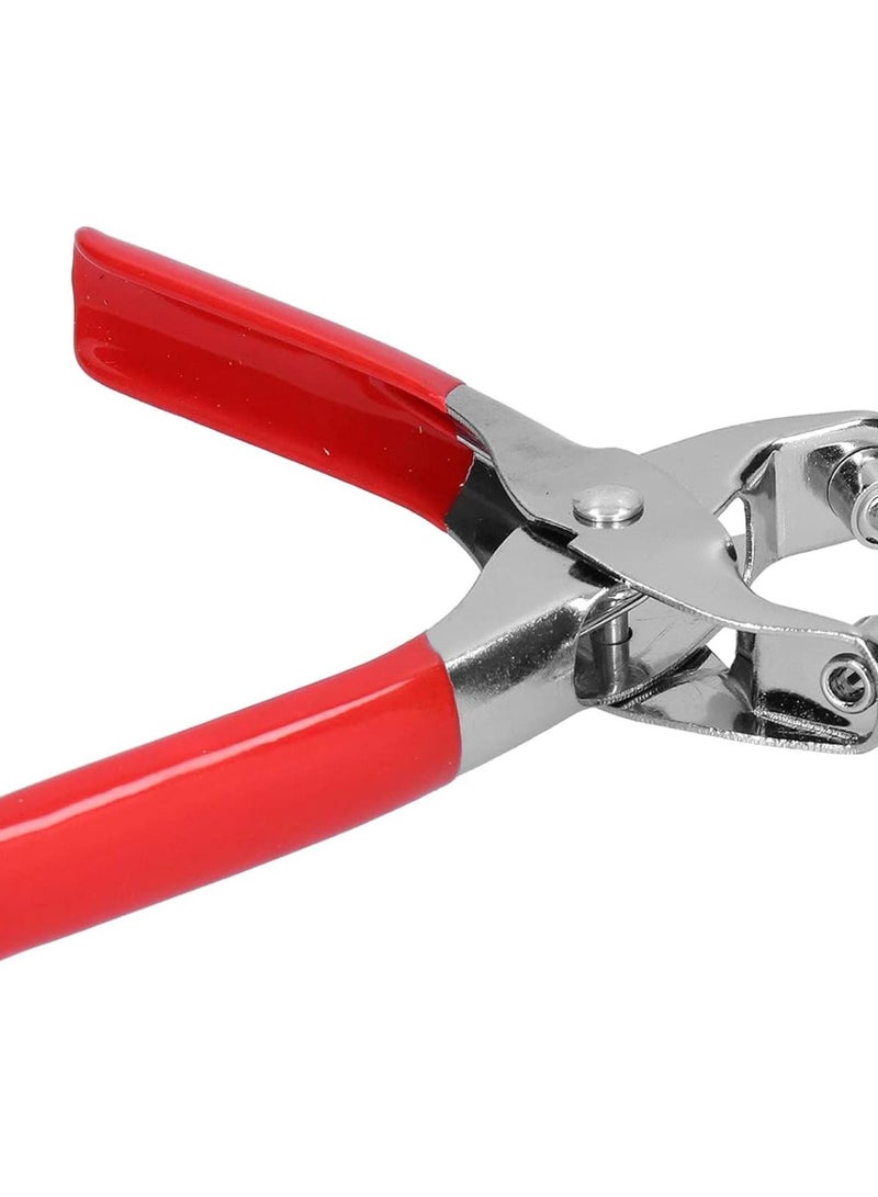 GGOOT Pliers Setter with Plated H & Red Plastic Dip Handle, 6in Tool for Installation - Includes 00 Pcs Rivets | Puncher & Hand Tool for Hardware Applications - Image 5