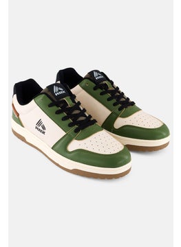 RBX Men Brand Logo Lace Up Outdoor Shoes, Green  - Image 1
