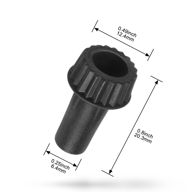 DiCUNO Light Lamp Turn On/Off Switch Knobs Replacement, Black, Standard Size, for Table Lamp, 20mm, 4 Packs - Image 2