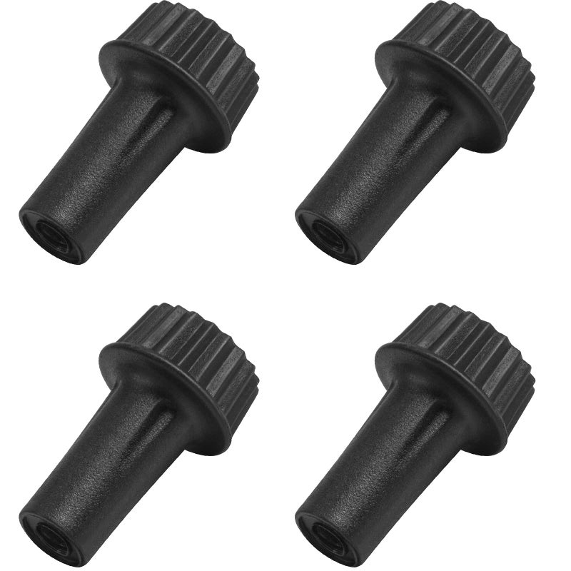 DiCUNO Light Lamp Turn On/Off Switch Knobs Replacement, Black, Standard Size, for Table Lamp, 20mm, 4 Packs - Image 1