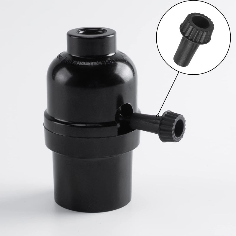 DiCUNO Light Lamp Turn On/Off Switch Knobs Replacement, Black, Standard Size, for Table Lamp, 20mm, 4 Packs - Image 5