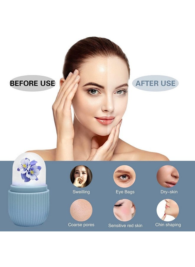Basild Ice Roller For Face , Neck and Body | For Puffy Eyes, Acne , Pimple | Easy to Use and Carry | Unbreakable and Reusable | Glowing and Clear Skin (Multicolor) - Image 2