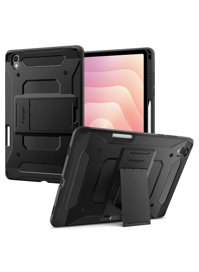 Spigen Tough Armor Pro Samsung Galaxy Tab S11 Case (2025) 11 inch Shockproof Protective Hard Shell Cover with Kickstand and S Pen Holder - Black - Image 1