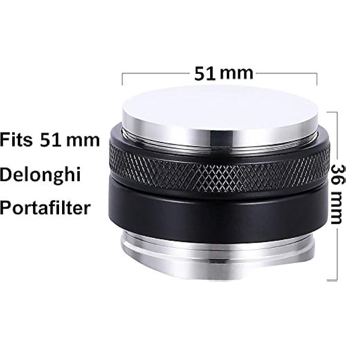 NEOUZA 51Mm Coffee Distributor  Tamper 2 In 1 Dual Head Coffee Leveler Fits For 51Mm Delonghi Breville Portafilter Adjustable Depth Professional Espresso Hand Tampers DualHead Leveler - Image 3