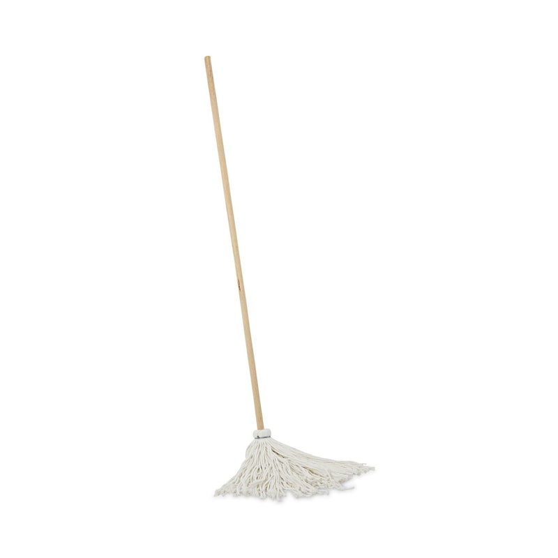 boardwalk BWK116R 16 oz. Rayon Fiber Head Deck Mop with Wooden Handle (6/Carton) - Image 1