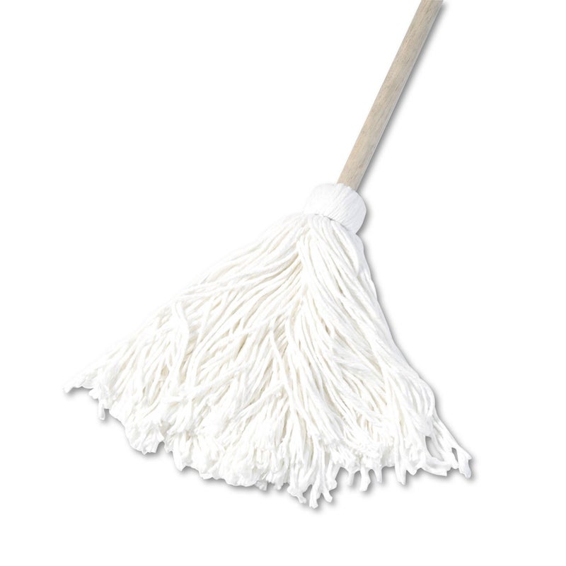 boardwalk BWK116R 16 oz. Rayon Fiber Head Deck Mop with Wooden Handle (6/Carton) - Image 4