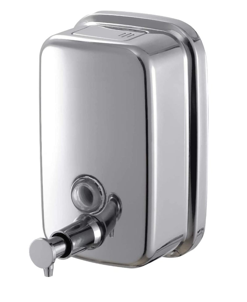 TARGET HYGIENE Commercial Soap Dispenser Wall Mount - Stainless Steel Wall Mounted Soap Dispenser for Bathroom - New Superior Design with Premium Anti-Leak Pump and Corrosion-Proof Lining -(500ml) - Image 1