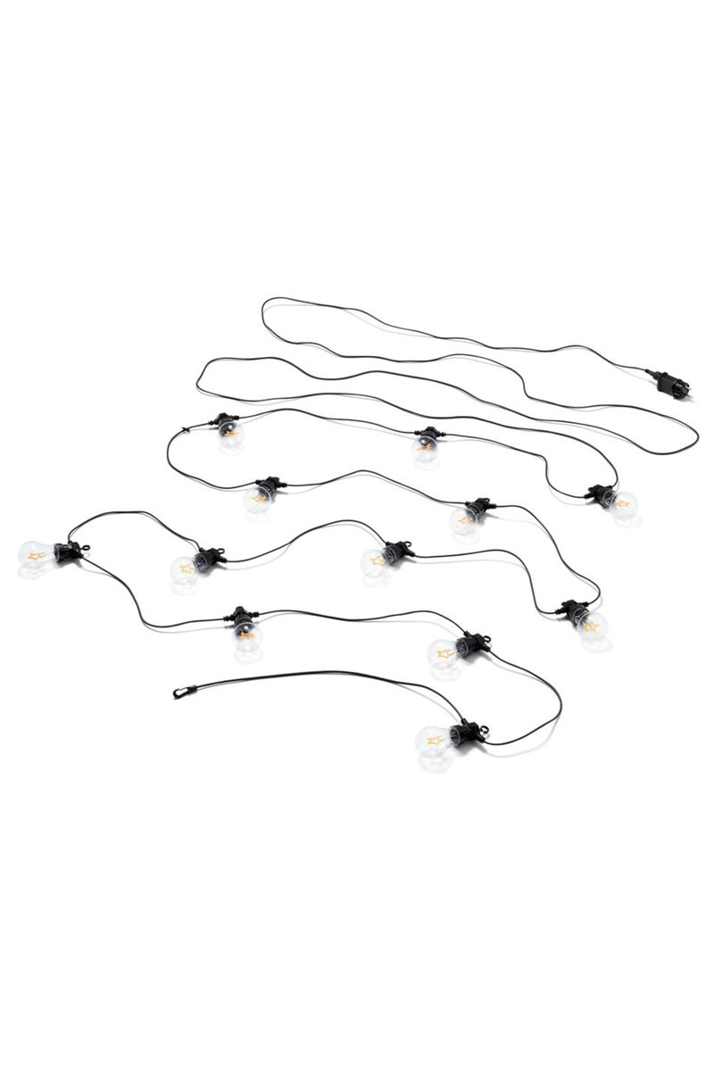 Tchibo 12 Pieces Outdoor LED Filament Fairy Lights, Black  - Image 2