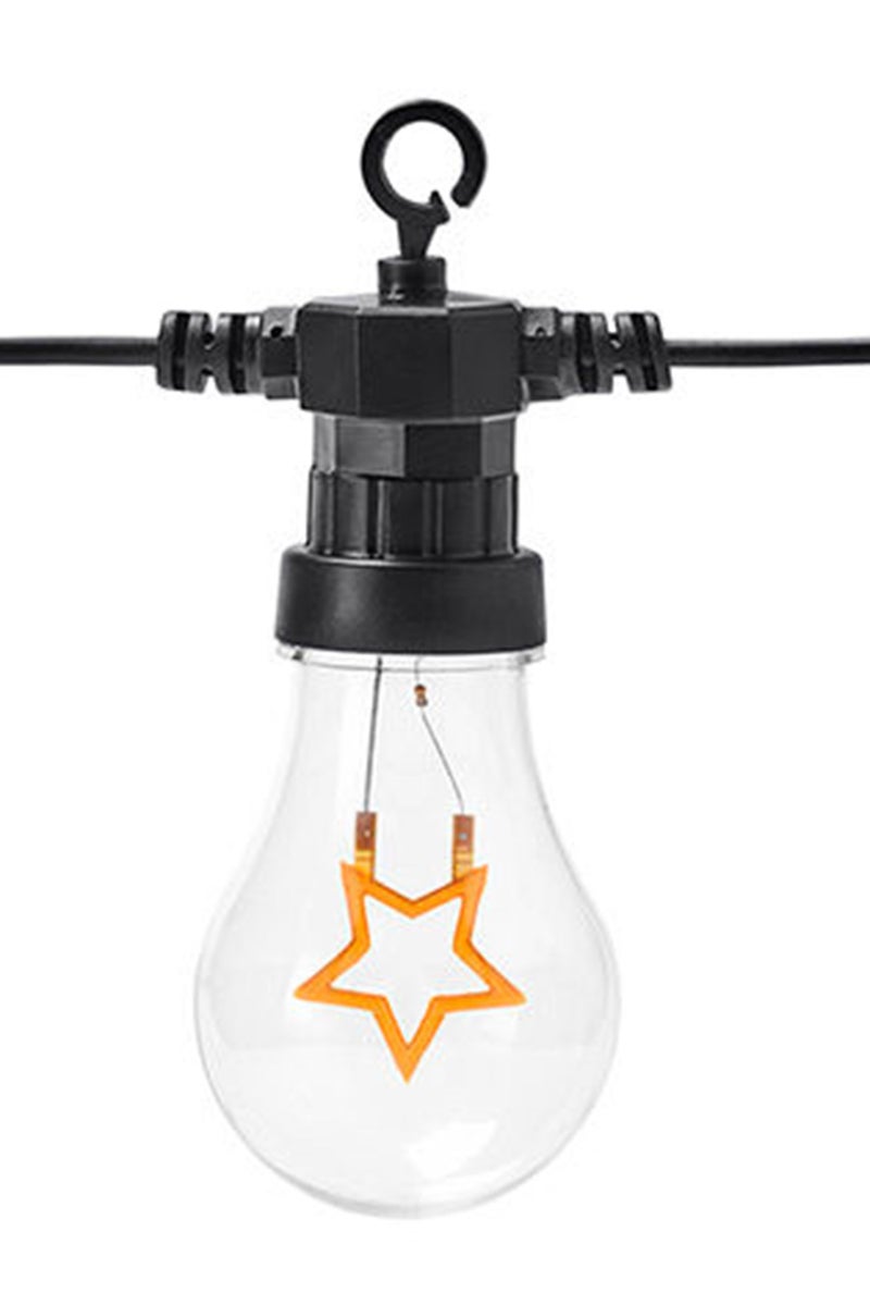 Tchibo 12 Pieces Outdoor LED Filament Fairy Lights, Black  - Image 3