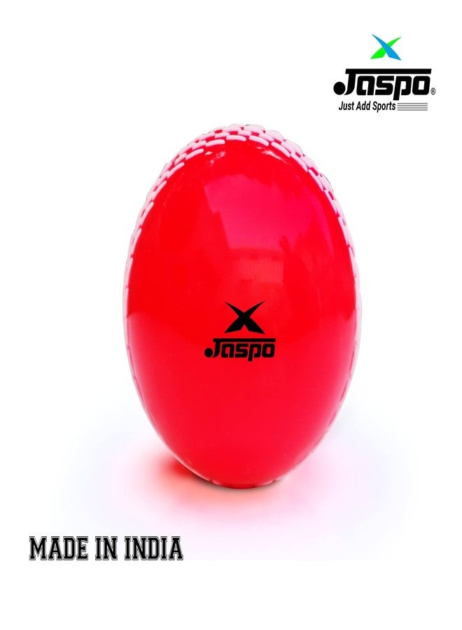 jaspo Synthetic Rubber T-20 Plus Practice Cricket Ball/Wind Balls (125-130 Gms) For - Indoor & Outdoor Street & Beach Cricket (Pack Of 6) (Red) - Image 4