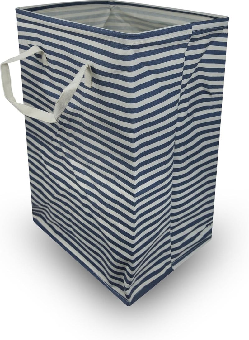 HOME DWELL Imitation Linen Frame Laundry Bag - 60 x 40 x 30 cm for Stylish Organization - Image 1