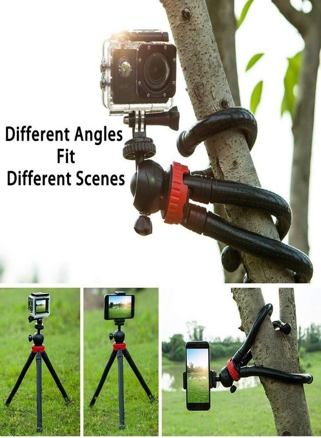 PLOKAMA Mini Phone Tripod Stand 360 Rotation Portable Flexible octopus Selfie Stick Compatible with All Cell Phones/Cameras - Image 2