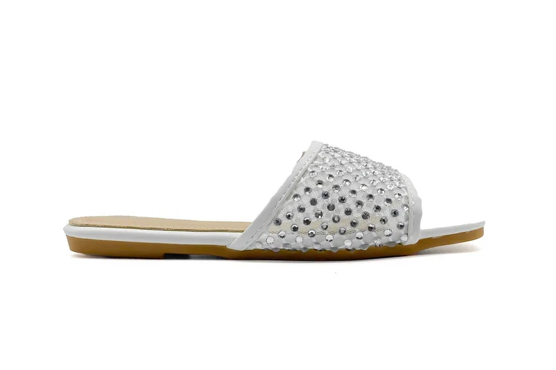 Cuple Girls embellished slide sandals