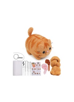 Animal Needle Felting Kit - DIY Wool Felt Materials Set with Felting Tool and Instructions for Craft Projects, Fluffy Non-Clumping Wool, Perfect for Beginners and Handmade Creations.