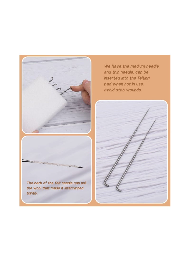Generic - Animal Needle Felting Kit - DIY Wool Felt Materials Set with Felting Tool and Instructions for Craft Projects, Fluffy Non-Clumping Wool, Perfect for Beginners and Handmade Creations. - Image 1