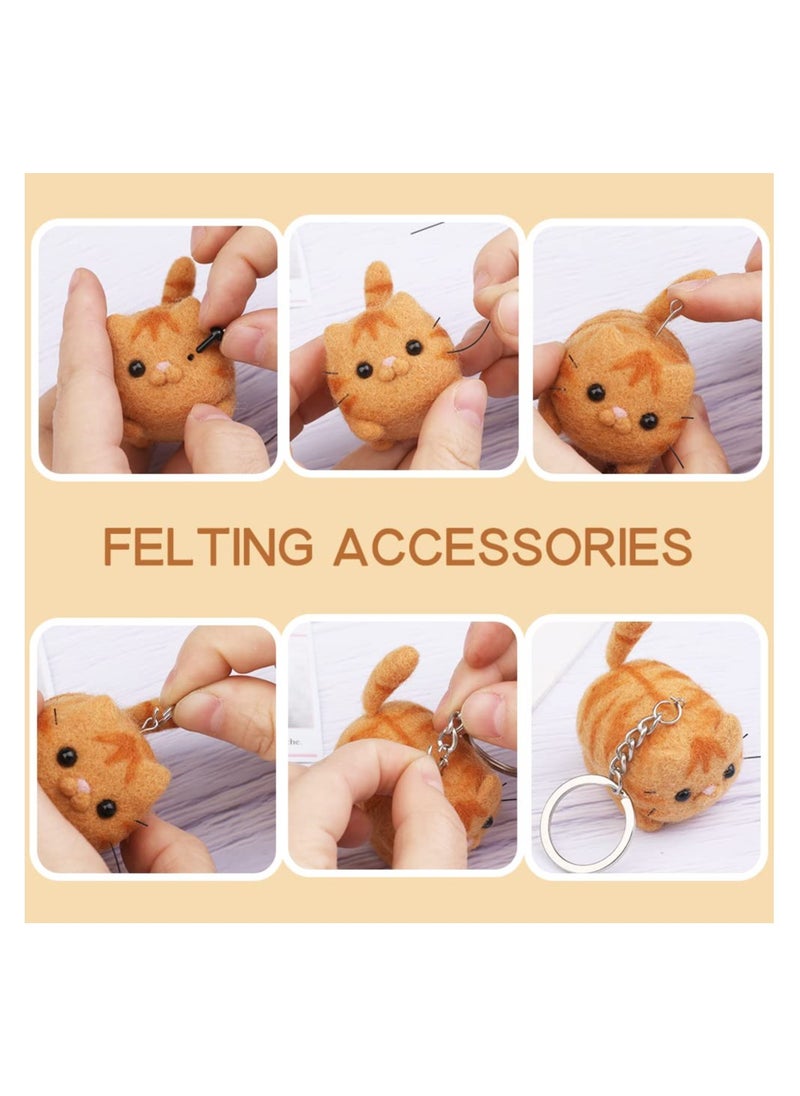 Generic - Animal Needle Felting Kit - DIY Wool Felt Materials Set with Felting Tool and Instructions for Craft Projects, Fluffy Non-Clumping Wool, Perfect for Beginners and Handmade Creations. - Image 1