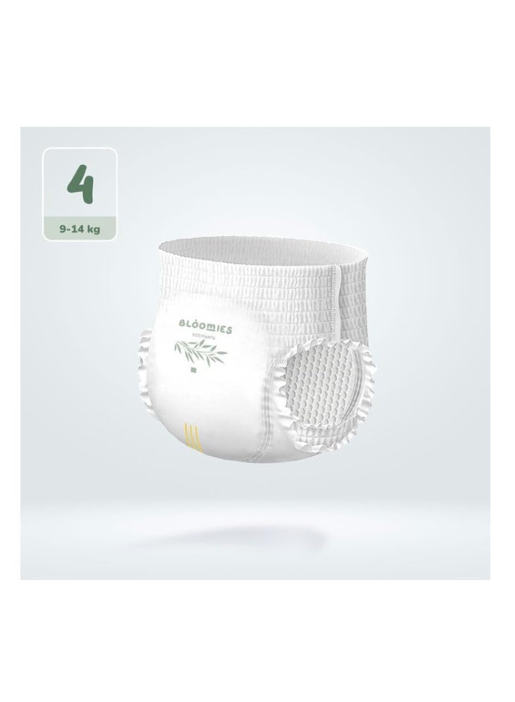 Bloomies Premium Baby Diaper Pants Size 4, 9-14kg, 22 Count, Wetness Indicator Eco-friendly and Hypoallergenic Ultra-soft Nappy Diapers Pant Skin Friendly, Leakage Protection, Natural Bamboo Made - Image 2