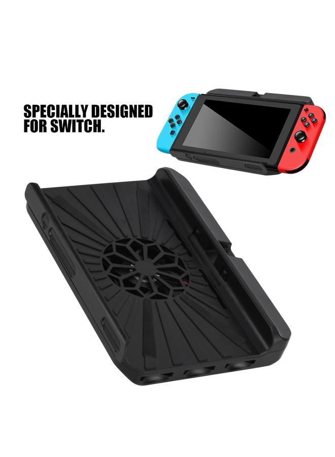 Loquat Multi Functional Cooling Stand Fans USB Powered Cooler Stand Cooling Pad for Switch Black  - Image 3