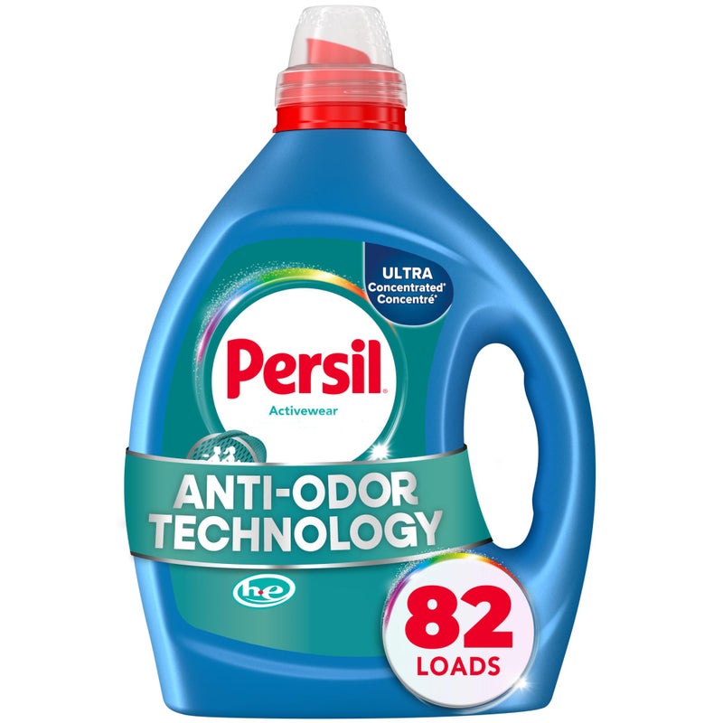 Persil Activewear Clean, Liquid Laundry Detergent, High Efficiency (HE), Deep Stain Removal, Ultra Concentrated, 82.5 fl oz, 82 Loads - Image 1