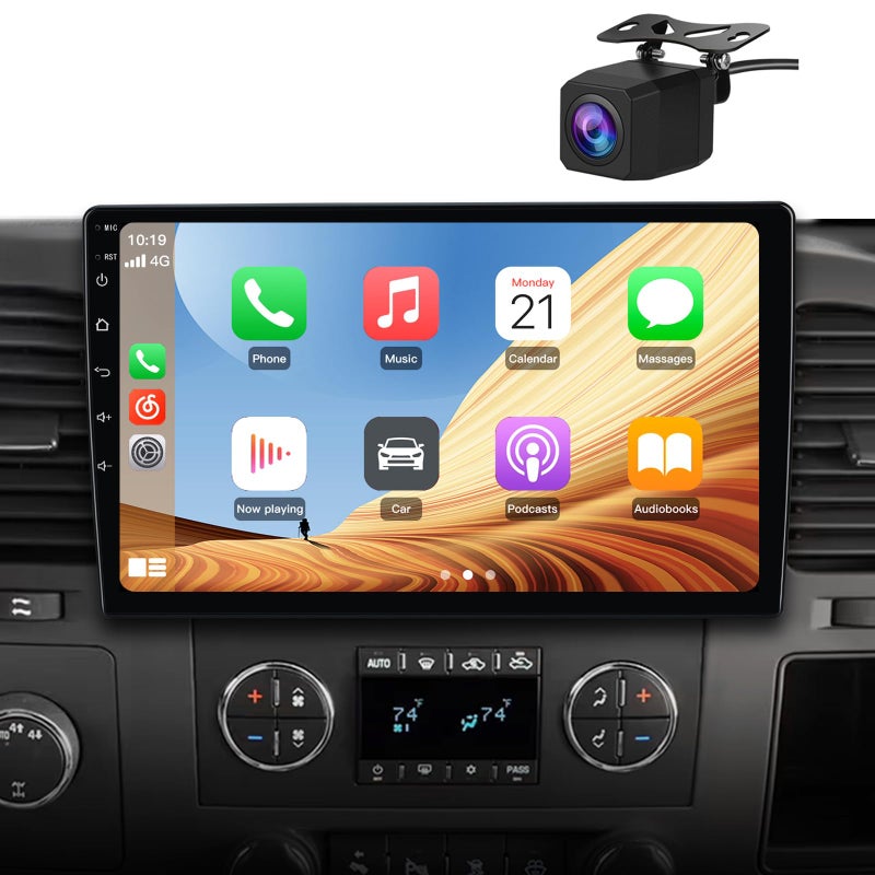 AWESAFE 4Core 64GB Car Radio Stereo for Chevy Silverado 20072013 Tahoe Equinox GMC Sierra Yukon 10 inch Touch Screen CarPlay Android Auto - Image 2