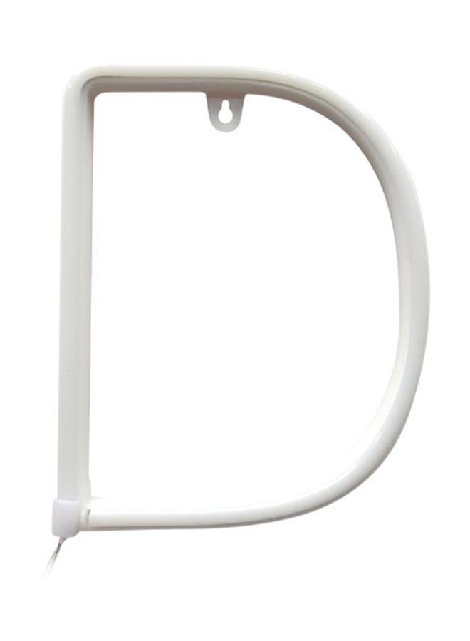 NIBEMINENT LED Battery Operated Letter D Night Light Lamp White 0.218kg - Image 1