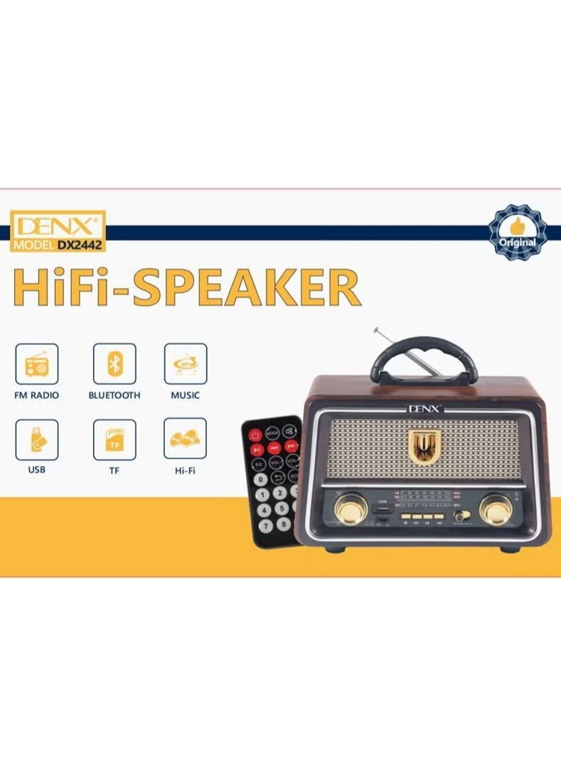 دينكس راديو كلاسيكي قابل لاعادة الشحن مع كشاف LED ، راديو محمول ايه ام اف ام مع افضل صوت، راديو يعمل بالطاقة الشمسية و البطارية و قابل لاعادة الشحن، يدعم بطاقة تي اف و تشغيل USB - Image 5