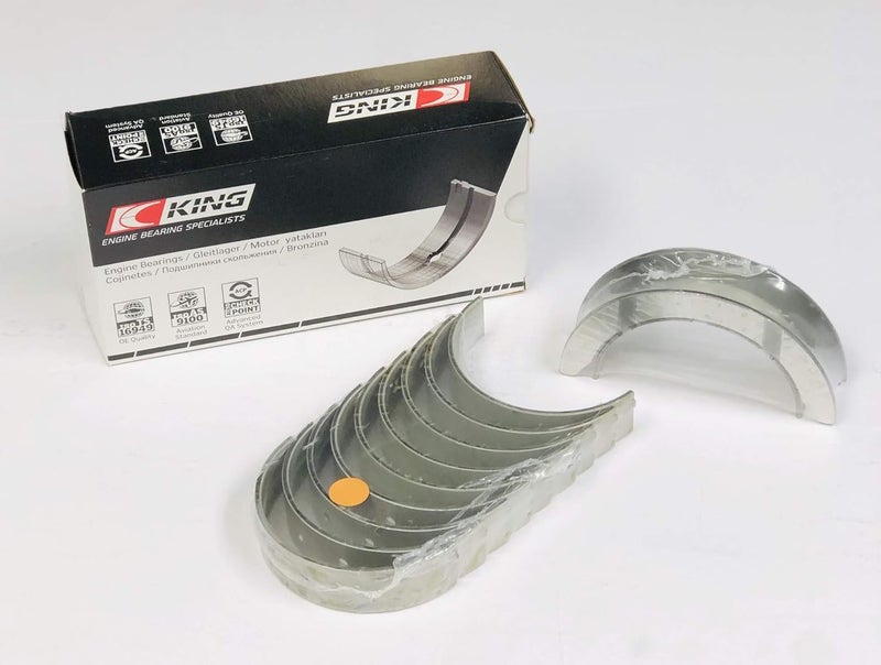 King Engine Bearings (MB5736CP) King Ford Powerstroke 6.0L/6.4L Diesel (Size STD) Crankshaft Main Bearing Set - Image 1