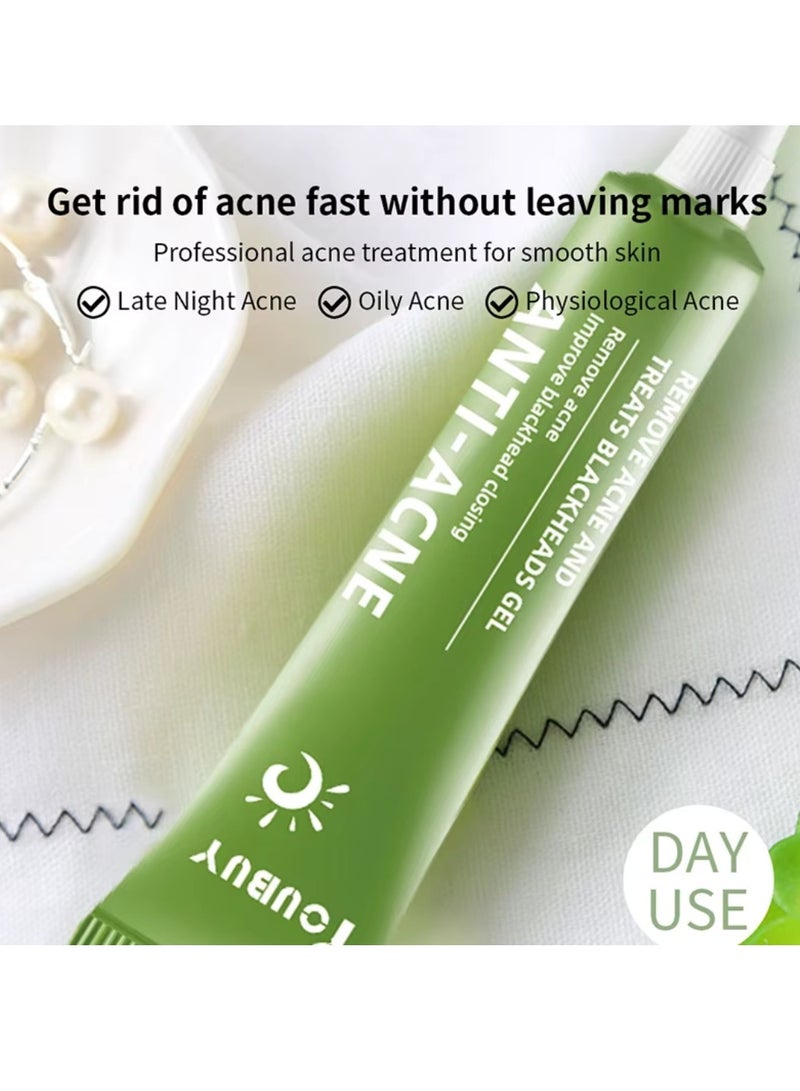 YOUBUY Anti Acne Remove Acne and Treats Blackheads Gel for Night Use Remove Acne Pimple and Treats Blackhead with Salicylic Acid Oil Control Shrink Pores Redness Relief Skin Lightening Scar Fade Cream Acne Remover Cream 20g - Image 5
