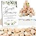 ZCPTZ 97 Pcs Baby Shower Games Sign KitIncluding Decorate a Block Game Sign 72 DIY Blank Wooden Block 24 Painting Pen to Draw Your Idea for Baby Shower Game Gender Reveal Party - Image 3