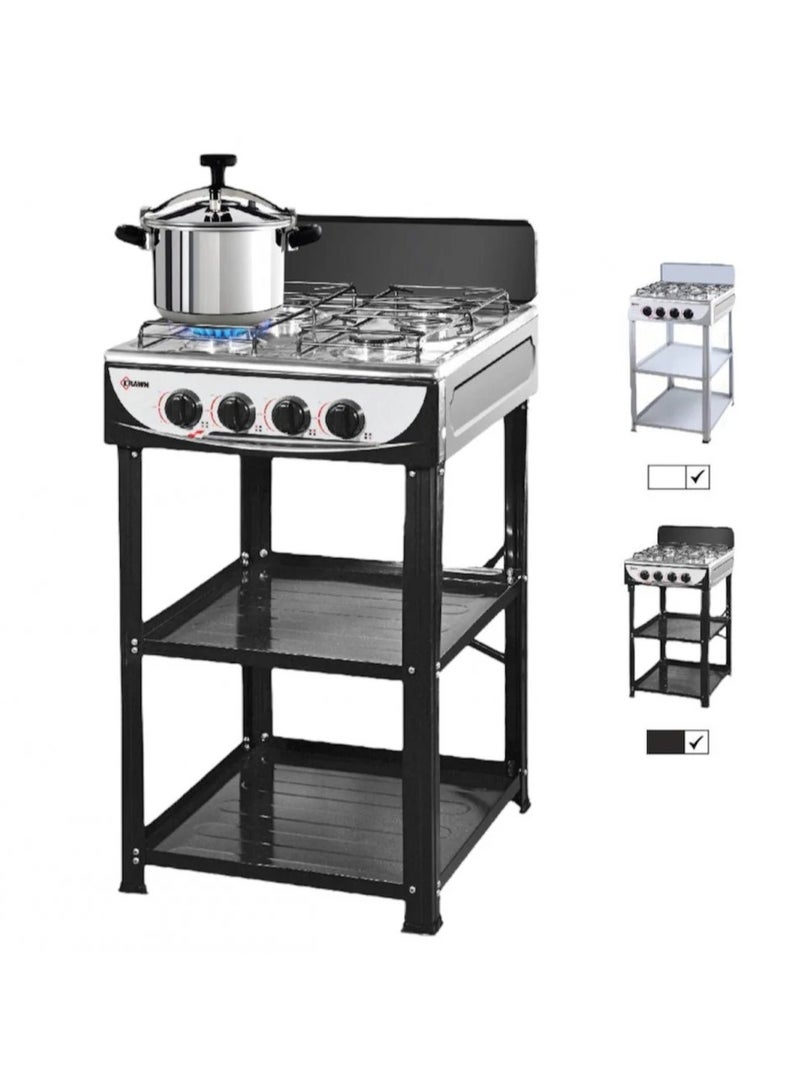 كراون موقد غاز كراون 4 شعلات مع حامل ولاعة إشعال ذاتي KW-38041 - Image 2