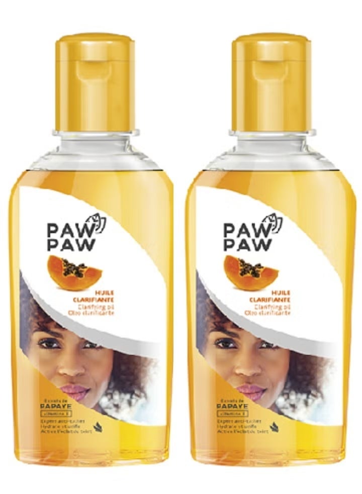 Paw Two pieces of purifying papaya oil and vitamin E, 60ml x 2