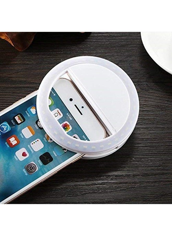 XINBAOHONG Selfie Ring Light Rechargeable Portable Clip-on Selfie Fill Light with 36 LED for Smart Phone Photography, Camera Video, Girl Makes up Black …  - Image 3
