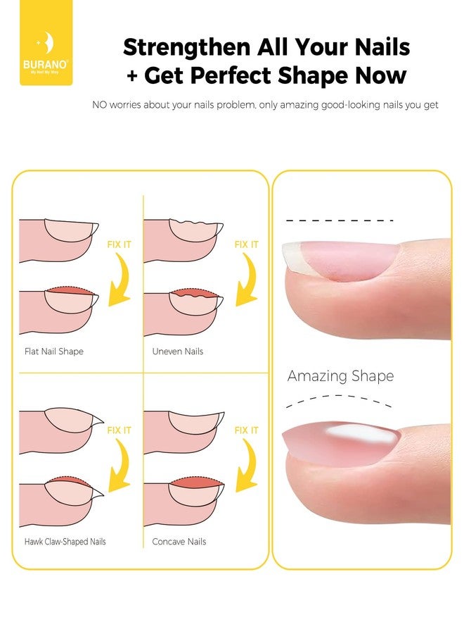 BURANO 5 in 1 Builder Base Gel 0.5 oz, Builder Gel for Nails Hard Gel Nail Extension Quick Building Gel, Builder Gel in a Bottle for Nail Pro & Beginner (Nude Pink) - Image 4