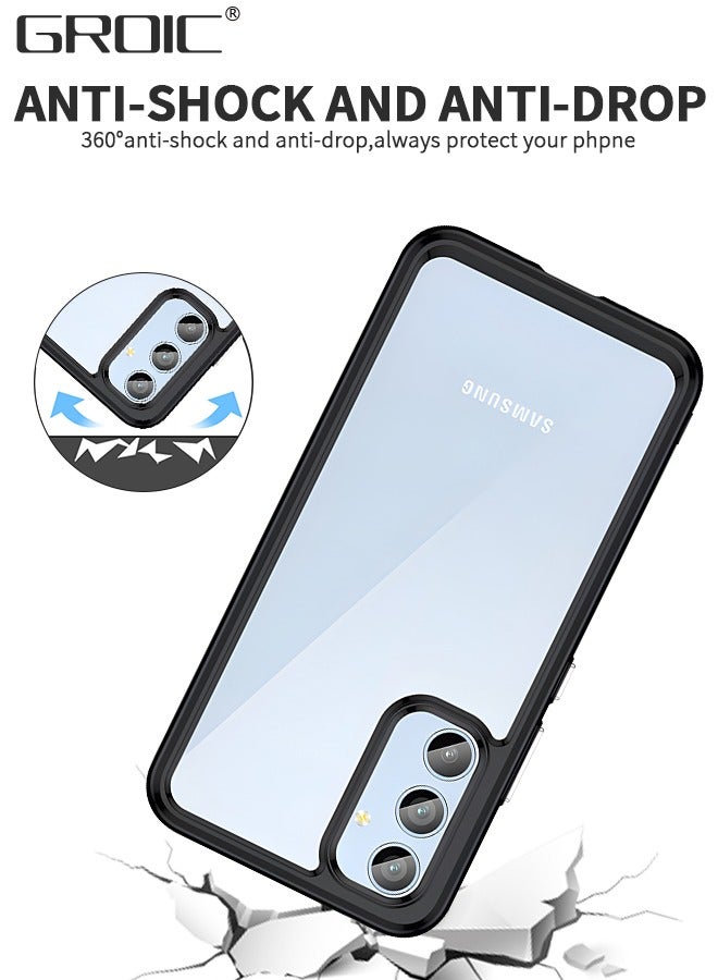 GROIC 2 in 1 Case for Samsung Galaxy A54 5G 6.4-Inch with 1-Pack Screen Protector, Tempered Glass Film, Shockproof Bumper Phone Protective Cover,Anti-falling Phone Shell - Image 4