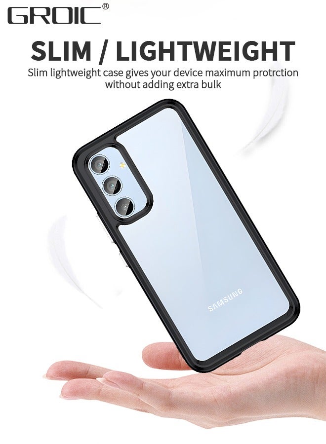 GROIC 2 in 1 Case for Samsung Galaxy A54 5G 6.4-Inch with 1-Pack Screen Protector, Tempered Glass Film, Shockproof Bumper Phone Protective Cover,Anti-falling Phone Shell - Image 3