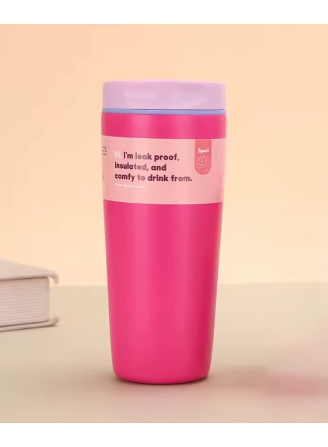 Insulated thermal mug with a tight-fitting lid, suitable for hot and cold beverages. Modern design. 590 ml - Image 2